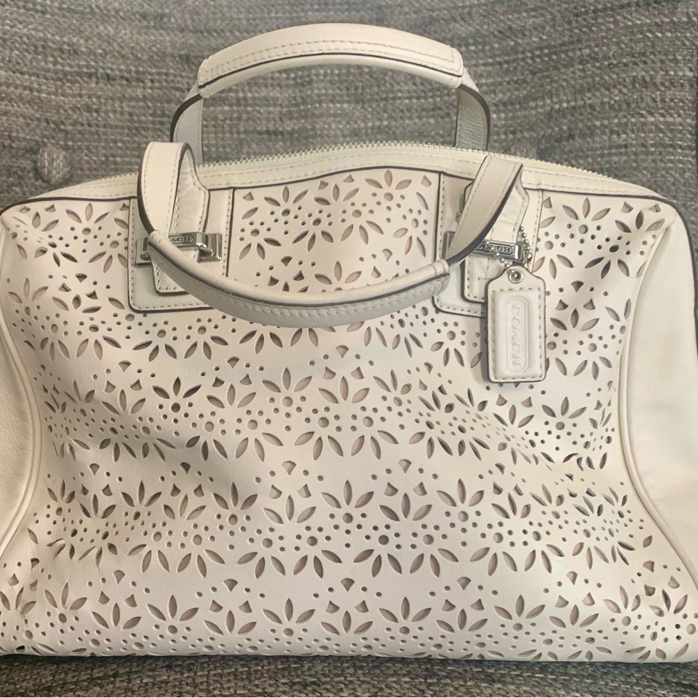 Coach Taylor Eyelet Leather Satchel